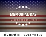 memorial day background vector... | Shutterstock .eps vector #1065746573