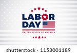 Labor Day Lettering Usa...