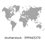 vector world map | Shutterstock .eps vector #599465270