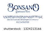 vector composite font bonsano.... | Shutterstock .eps vector #1324213166