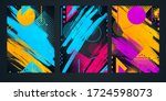 vector abstract composition... | Shutterstock .eps vector #1724598073