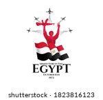 egypt holiday memorial day... | Shutterstock .eps vector #1823816123