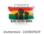 black history month celebrate... | Shutterstock .eps vector #2105829629