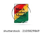 black history month celebrate... | Shutterstock .eps vector #2105829869