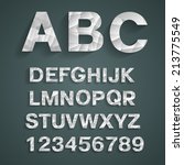 vector english alphabet with... | Shutterstock .eps vector #213775549