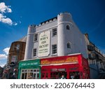 Small photo of Ramsgate, UK - Jun 28 2022: The frontage of Peter's Fish and Chip Factory - a traditional purveyor of the great British staple of fried fish and chips in the seaside town of Ramsgate, Kent, UK.