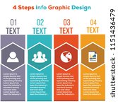 steps info graphic design | Shutterstock .eps vector #1151436479