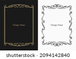 vintage calligraphic frames.... | Shutterstock .eps vector #2094142840