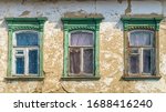 Old Wooden Windows Of An...