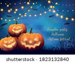 poster with festive decorative... | Shutterstock .eps vector #1823132840