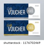 gift voucher card. modern... | Shutterstock .eps vector #1176702469