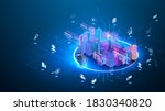 intelligent building automation ... | Shutterstock .eps vector #1830340820