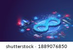 devops software development... | Shutterstock .eps vector #1889076850