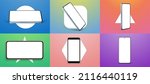 smartphone frameless blank... | Shutterstock .eps vector #2116440119