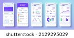 neomorphism bank app interface... | Shutterstock .eps vector #2129295029