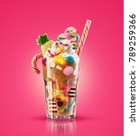 colourful  festive cocktail... | Shutterstock . vector #789259366