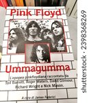 Small photo of Rome, Italy - December 08, 2023, detail of the cover of the Pink Floyd book. Ummagumma.