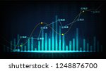 stock market or forex trading... | Shutterstock .eps vector #1248876700