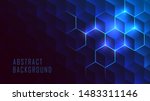 isometric hive gradient... | Shutterstock .eps vector #1483311146