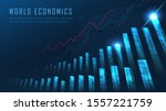 stock market or forex trading... | Shutterstock .eps vector #1557221759