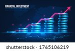 concept art of financial growth ... | Shutterstock .eps vector #1765106219