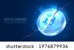 bitcoin cracks represent the... | Shutterstock .eps vector #1976879936
