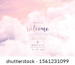 sugar cotton pink clouds vector ... | Shutterstock .eps vector #1561231099