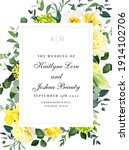 elegant wedding card with... | Shutterstock .eps vector #1914102706