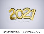 happy new 2021 year. holiday 3d ... | Shutterstock . vector #1799876779