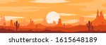 vector illustration of sunset... | Shutterstock .eps vector #1615648189