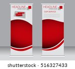 roll up banner stand template.... | Shutterstock .eps vector #516327433