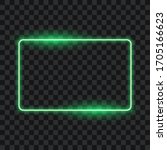 neon rectangle frame on... | Shutterstock .eps vector #1705166623