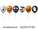 halloween balloons collection ... | Shutterstock .eps vector #1820573783