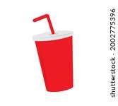 soda paper cup  soft drink... | Shutterstock .eps vector #2002775396