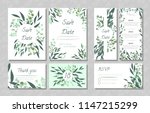 eucalyptus design. wedding... | Shutterstock .eps vector #1147215299