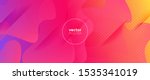 colorful 3d fluid banner.... | Shutterstock .eps vector #1535341019