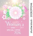 8 march. women's day greeting... | Shutterstock .eps vector #1028299246