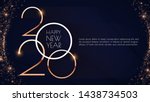 happy new 2020 year  elegant... | Shutterstock .eps vector #1438734503
