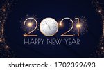 happy new 2021 year  elegant... | Shutterstock .eps vector #1702399693