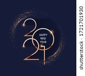 happy new 2021 year  elegant... | Shutterstock .eps vector #1721701930