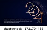 happy new 2021 year  elegant... | Shutterstock .eps vector #1721704456