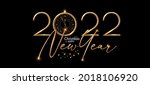 happy 2022 new year  elegant... | Shutterstock .eps vector #2018106920