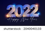 happy new 2022 year elegant... | Shutterstock .eps vector #2040040133