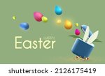 easter poster template with... | Shutterstock .eps vector #2126175419