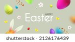 easter poster template with... | Shutterstock .eps vector #2126176439