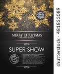 elegant christmas poster... | Shutterstock .eps vector #481832089