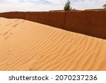 Sand Covered Fence In The...