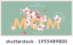mother's day greeting card with ... | Shutterstock .eps vector #1955489800