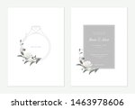 flowers and foliage wedding... | Shutterstock .eps vector #1463978606