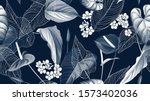 floral seamless pattern ... | Shutterstock .eps vector #1573402036